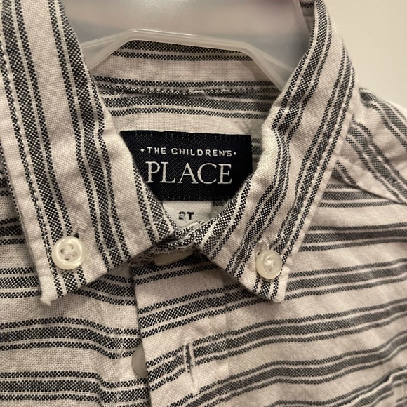 Children’s Place boys button up striped shirt 2T - Picture 2 of 5